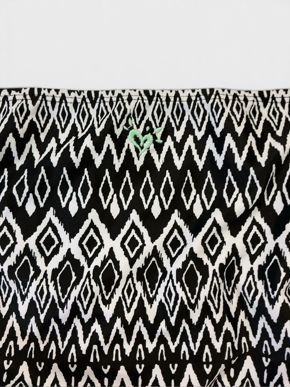 Justice Black & White Geometric Bikini with Mint Accents SPF 50 WT